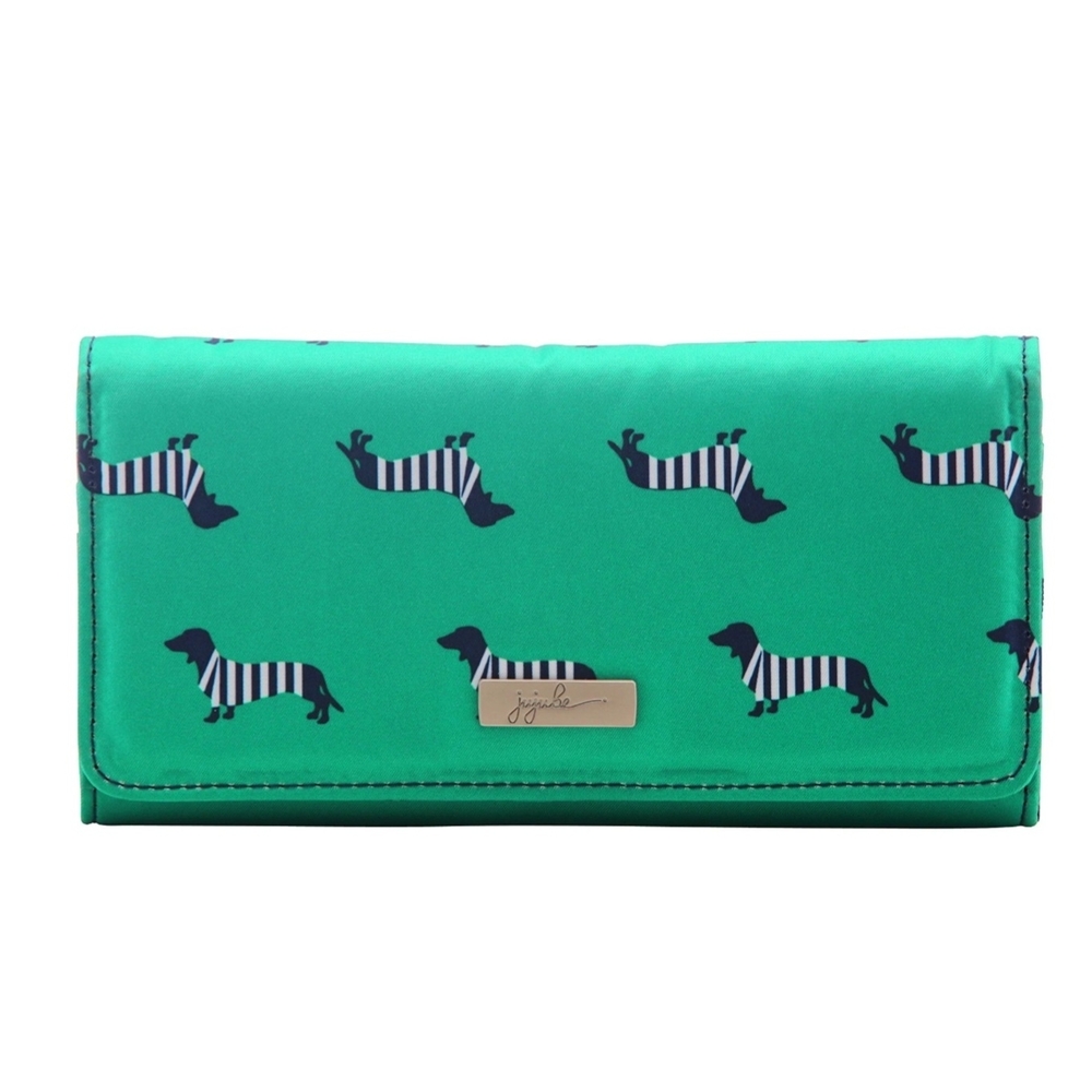 Ju-Ju-Be Green Dachshund Pattern Wallet